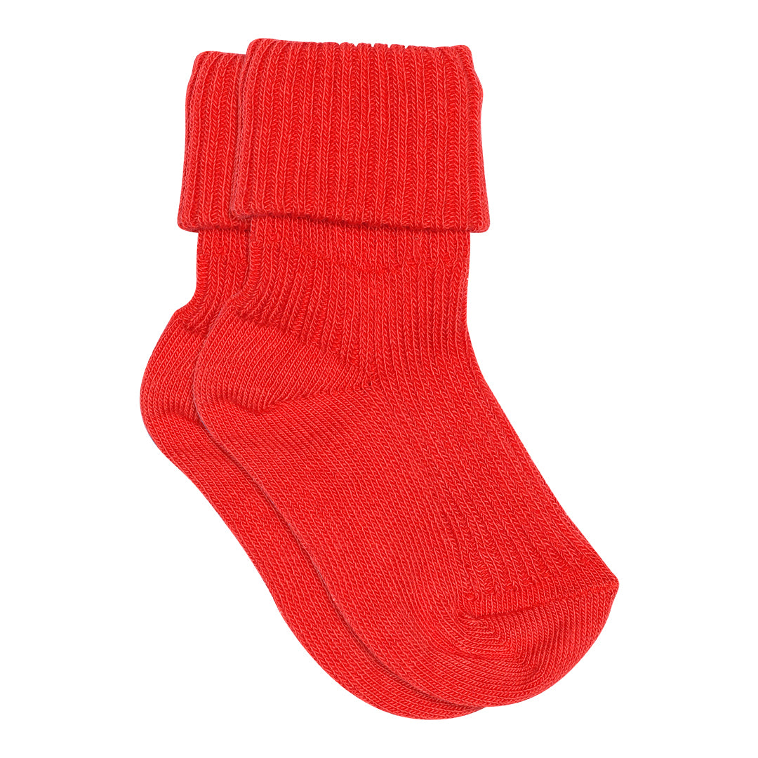 MP Kids Socken Baumwolle gerippt - Tomato