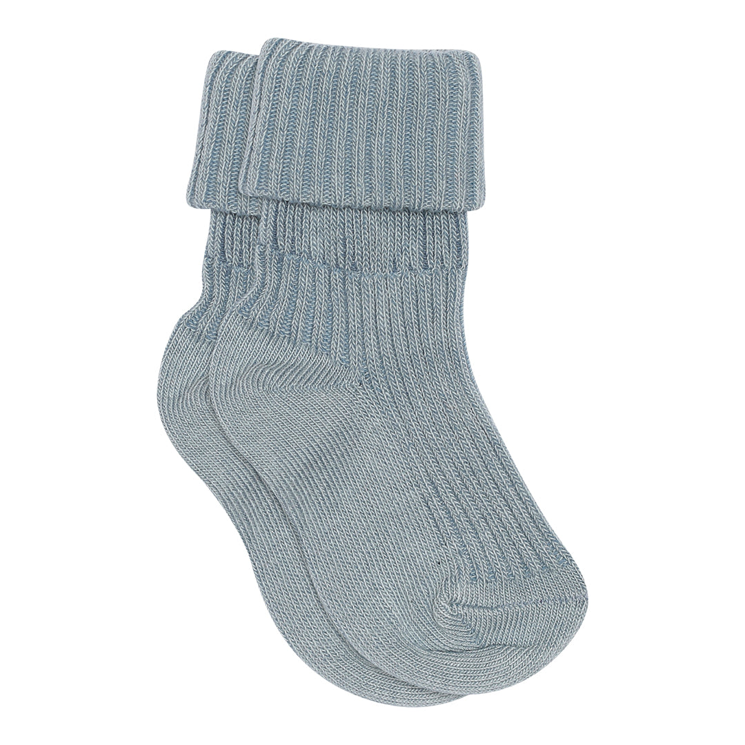 MP Kids Socken Baumwolle gerippt - Dusty Blue