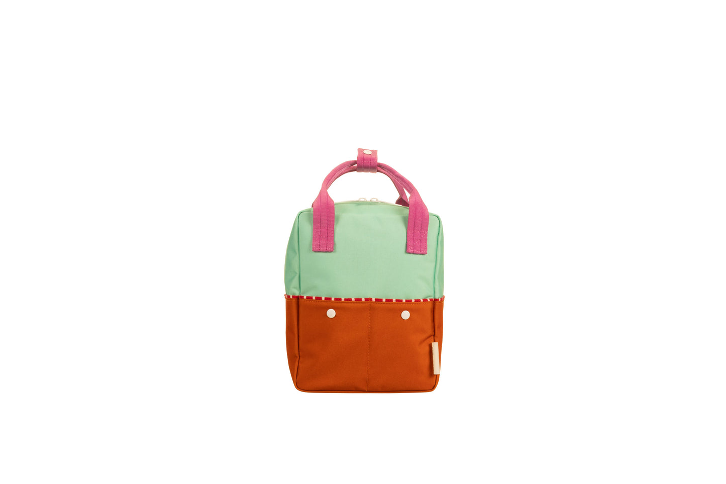 Sticky Lemon Rucksack klein - better together - towel green + gravel orange