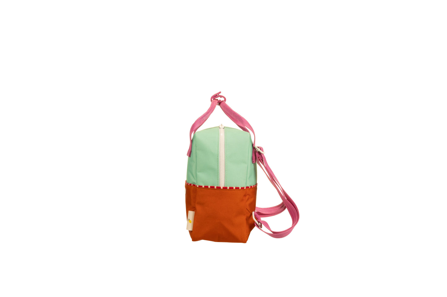 Sticky Lemon Rucksack klein - better together - towel green + gravel orange