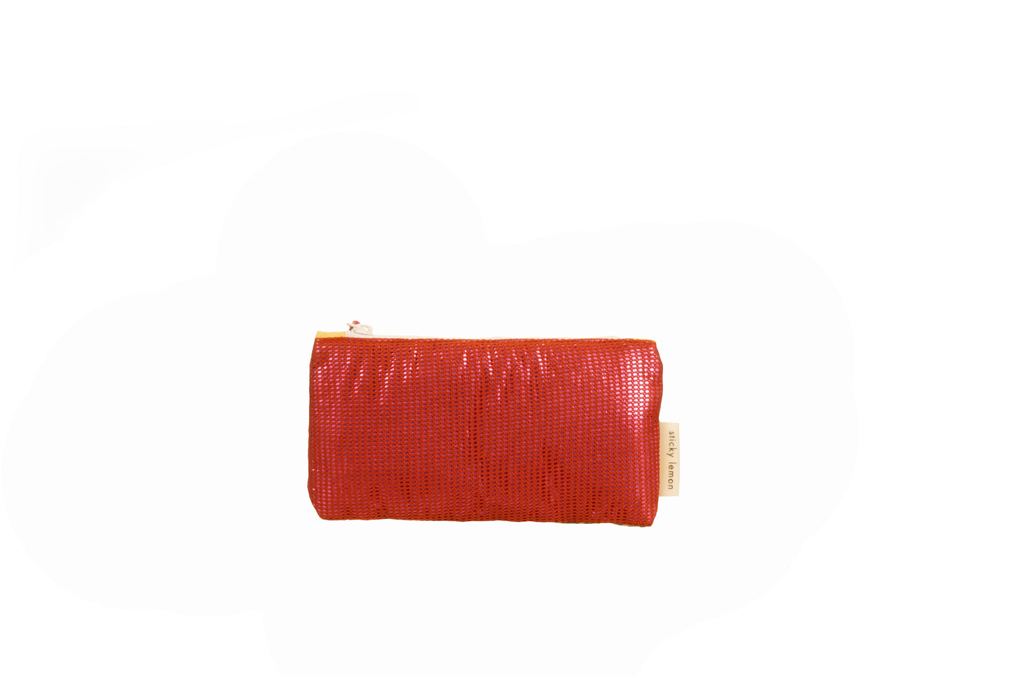 Sticky Lemon pencil case - better together - mesh red