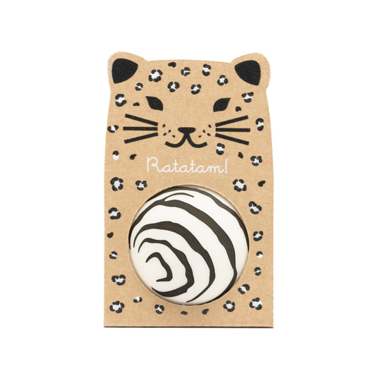 Ratatam Flummi - Animal Bouncy Ball - Zebra 43 mm