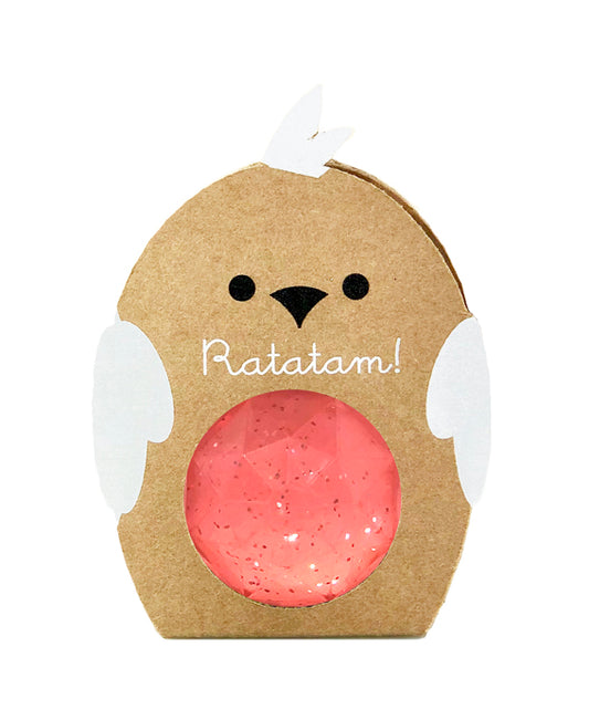 Ratatam Flummi - Bird Bouncy Ball -  Pink 42mm