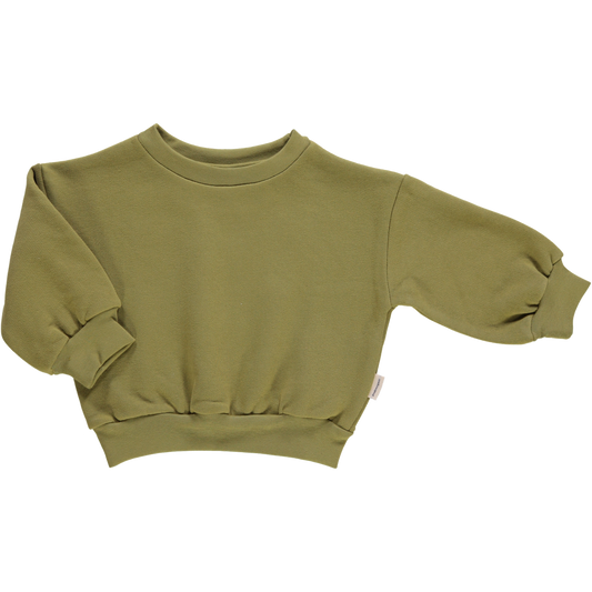 Poudre Organic Pullover aus Jersey Jojoba - moosgrün